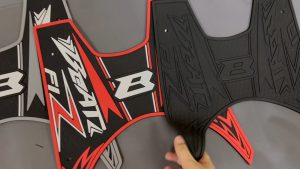 Honda Beat V1 & V2 Footboard Rubber Matting for Beat FI & Beat Street with Bolt