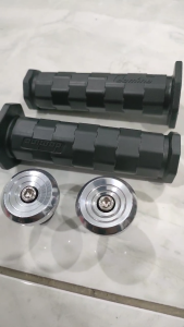 PAKET HANDGRIP GRIP HANFAT SARUNG GAS MODEL OCTAGON KOTAK PLUS JALU STANG BANDUL STANG SPIRAL MODEL HENG CHROME SATU SET UNIVERSAL