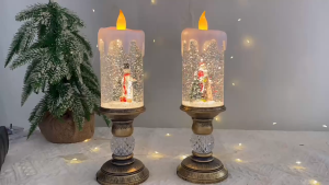 Đèn Trang Trí Đèn Lồng Pha Lê Tuyết Ông Già Noel Decor Giáng Sinh