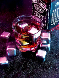 SS304 Stainless Steel Food Grade Reusable Ice Cubes Coolers Chilling Stones for Whiskey Wine Drinks Wine Stones Quick Frozen Whisky Beer Ice Cube