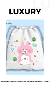 Tas Serut dan Totebag Kanvas Motif Lucu & Cute Bahan Kanvas Tebal Berkualitas