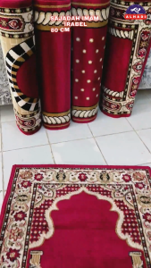 Sajadah Imam Irabel 80cm x 120cm Tebal 12mm Sangat Padat Halus Lembut dan Elegan Alas Sholat Jumbo