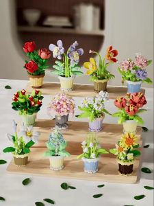 ️现货️ReadyStocks 12in1 Flower blocks toys 12in1 潮乐创 7219-7230 积木花 微小 颗粒 盆栽 花朵 拼装 玩具 积木