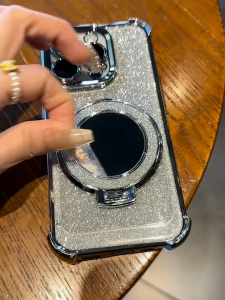 Luxury Gradient Glitter Makeup Mirror Phone Case for IPhone 11 12 13 14 15 Pro Max Casing 14 15 Plus 15pro Shockproof Cover