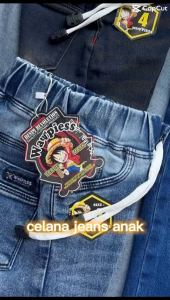 Celana Jeans Anak Umur 1-8 Tahun | KAIN JEANS STRECTH PREMIUM