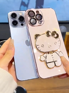 Soft Case Infinix Smart 8 Casing Silikon Dudukan Lipat Mirror Luxury Plating