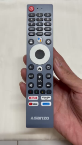 Remote điều khiển tivi ASANZO Mã 11 Giọng nói điều khiển TV ASANZO internet - Tặng kèm pin - Gia Dụng Bo Bi