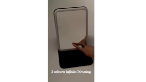 2024 LED 4K High-Definition Makeup Mirror | Portable Mirror | No Polarization | 3 Colours Lighting | Infinite Dimming