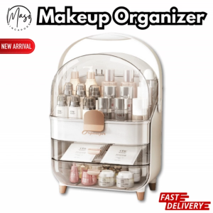 Makeup Organizer Rack with Drawers -  Cosmetic Display Case for Vanity Dresser Countertop