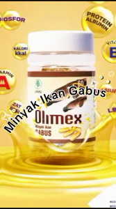 Kapsul Minyak Ikan Gabus Olimex 60 kapsul Albumin Untuk Luka Jahit Diabetes Luka Operasi Caesar