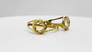 MJ Jewellery 375/9K Gold Donut Ring C19