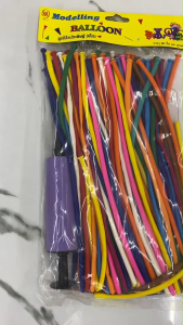 ลูกโป่งไส้ไก่ Balloon Fest เส้นยาว-ดัดทำรูปต่างๆ แถมฟรีที่ปั้มลูกโป่ง คละสี 90 ลูก | เคแคมปัส เครื่องเขียน