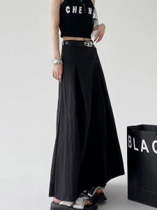 Korean Dress👗กระโปรงผู้หญิง💟กระโปรงแฟชั่น สไตล์ฝรั่งเศส เอวสูง เรียบหรู สไตล์ใหม่ กระโปรงทรงเอ