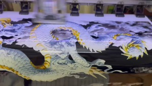 Tranh Bể Cá 3D Tranh Cá Mẫu Trăng Cây Hoa Mới 2024 Tặng Tem Cảnh Báo