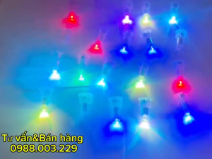 COMBO 45 ĐÈN LED MINI DÙNG PIN - lắp vào đèn lồng đèn trung thu đồ chơi trẻ em... 7 MÀU CÓ CHỚP