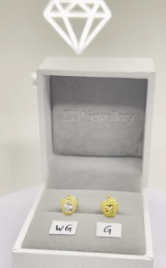 MJ Jewellery Gold Apple Earrings S145  375 Gold & 916 Gold