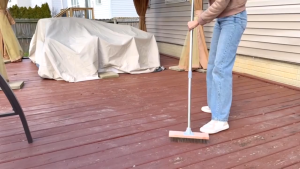 Removable scraping and bristle floor brush for bathroom wall floor brush is great for removing algae