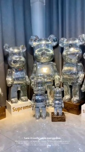 Bearbrick Gấu size to 50cm - 80cm blig blig lấp lánh trang trí decor sang chảnh