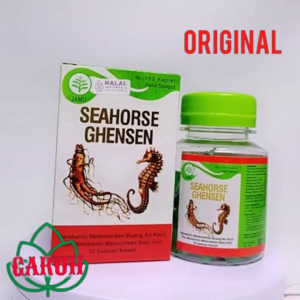 SEAHORSE GHENSEN 100 Kaplet: Obat Ginjal Hai Ma Hai Mha Jiang Shen Wan & Stamina Tubuh Asli