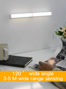 Motion Sensor Night Light LED Wireless USB Rechargeable With Magnet Wardrobe Cabinet For Home Kitchen Bedroom Bedside