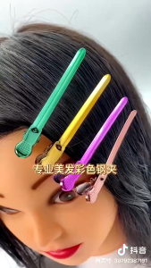 Aluminium Hair Clip Stainless Steel Multicolor Alligator Clamp Hairpin Barber Salon Hair Styling Tools