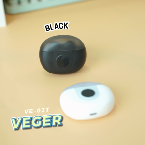 หูฟังบลูทูธ VEGER VE-02T Bluetooth V5.3 IPX4 จอแสดงผล LED ตัดเสียงรบกวน ระบบควบคุมแบบสัมผัส ใช้งานต่อเนื่อง 5 ชั่งโมง รับประกันสินค้า 1 ปี