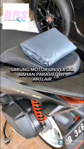 Cover Sarung Motor Premium ada Tali Serut Anti Air Waterproof Pelindung Penutup Motor Kecil dan Gede