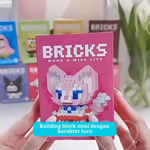 XinYue - Mainan Edukasi Bricks Block Mini Karakter Kartun/Nano Block/Balok Susun
