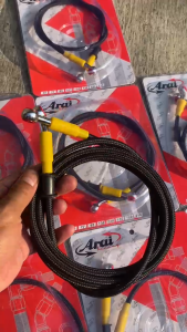 Selang Rem Depan Arai 130cm Karbon Black Slang Rem Depan Arai Universal MJ55