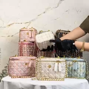 LOEI Shavira Tas Sling Bag Fashion Wanita Tas Selempang Mini Tweed Tas Mini Fashion Korea Style G132