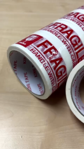 Opp Tape Fragile Tape 48mm x 50M (60 YARDS) * 40 MIC Pita Opp Pita Rapuh 易碎品警示语封箱快递胶带
