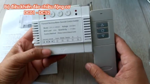 Bộ điều khiển đảo chiều động cơ điện 220/380VAC từ xa 100m bằng remote - DC01