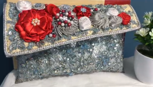 Tas Anyaman Pandan Eksklusif Clutch Wanita