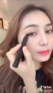 2 In 1 Seal Stamp Eyeliner Double Head Fast Dry Waterproof Black Liquid Eyeliner Cat Eye Pencil Big Eyes Makeup Long Lasting Eye Liner Pen