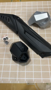 (Hình thậtvideo thật) Combo Che pô xe Winner (Thái )Winner X Thái kèm chụp pô Bảo vệ nhiệt bạc và đen có kèm ốc gắn