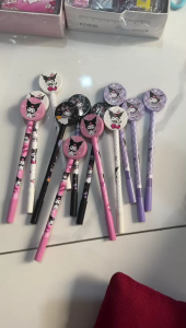 HFM - 12pcs Pulpen motif sanrio kuromi bulat 9201