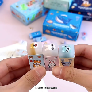 Eraser Rubber PVC Soft Korea Ins Cute Cartoon Student Children Kindergarten School Art Erase Stationery Pemadam Gift 橡皮檫
