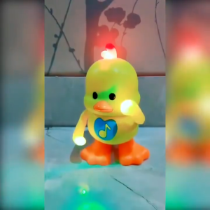 Electric Dancing Duck Toy Little Yellow Duck Robot with Music Light Cute Funny Children Birthday Musical Gift