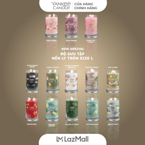 Nến ly tròn sáp đậu nành Yankee Candle size L (567g) - BST Nhiều Mùi Hương