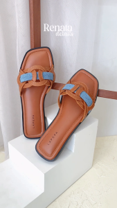 Lapepa Renata Sandal Selop Wanita Model Anyam: Sandal Slop Cewek Cantik