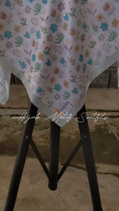 Soutfits Hijab Jumbo Syari Cute Flower - Hijab Segi Empat Bahan Voal Twist Premium - Kerudung