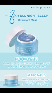 Cute Press 8 Hr Full Night Sleep Overnight Mask