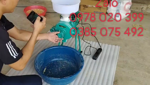 Máy đập bột ngô lúa  nghiền vỡ ngô giá rẻ