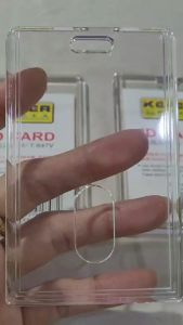 Kejea T-847V กรอบอะครีลิคใส ใส่บัตรพนักงาน บัตรนักเรียน แนวตั้ง ขนาดบัตร 5.4*8.5 ซม. (แพ็ค 3 ชิ้น)