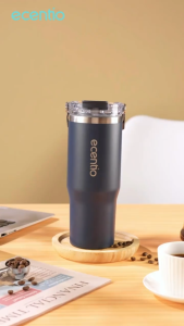 ecentio tumbler Stainless Vacuum 900ml Portable Thermos Botol minum besar