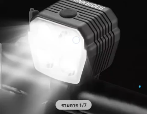 ไฟหน้าจักรยาน LED 300LM กันน้ำ ชาร์จ USB สำหรับขับขี่กลางคืน