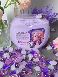 SukGarden 4in1 Laundry Pods (Lavender Essential Fragrance)  52 Pods/Container - Premium Fragrance Detergent Pods Laundry Capsules 蔬果园贝蒂蓝薰衣草精油香氛4D洗衣凝珠 52粒/盒