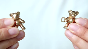 BECORATE 1 pair Cute Bear Button Pins for Jeans No Sew and No Tools Instant Pant Waist Tightener Adjustable