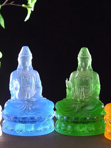 Tượng phật quan âm phật a di đà mini cao 20cm (nhiều màu) trang trí nhà cửa cây cảnh bể cá sân vườn để bàn làm việc trên ô tô...