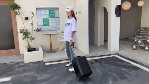 HANA Large Capacity Hard Case Waterproof Business Travel Backpack Computer Trolley Backpack Mens and Womens Boarding Luggage 19-Inch